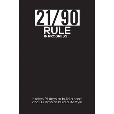 21/90 RULE in Progress: It takes 21 days to build a habit, and 90 days to build a lifestyle
