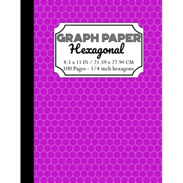 Hexagonal Graph Paper Notebook: Organic Chemistry & Biochemistry Note Book, 1/4 inch hexagons (Science Notebooks Series)