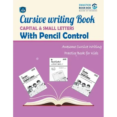 SBB Cursive Writing Book Capital and Small Letters with Pencil control