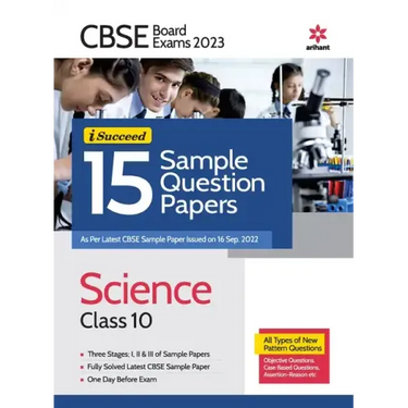 CBSE BOARD Exam 2023 - I-Succeed 15 Sample Question Papers Science Class 10