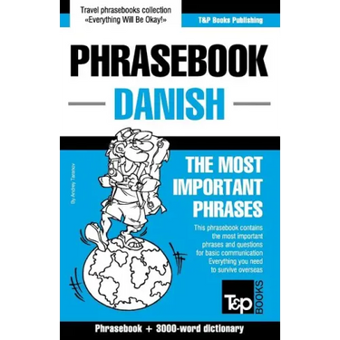 English-Danish phrasebook and 3000-word topical vocabulary