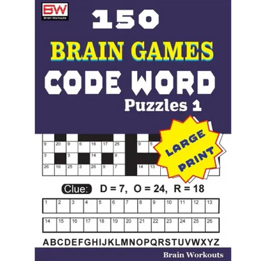 150 Brain Games - CODE WORD Puzzles 1