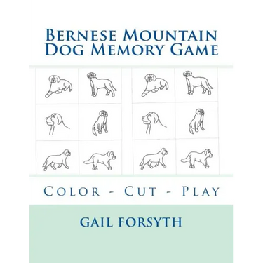 Bernese Mountain Dog Memory Game: Color - Cut - Play