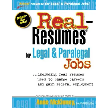 Real-Resumes for Legal & Paralegal Jobs