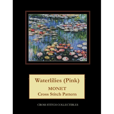 Waterlilies (Pink): Monet cross stitch pattern