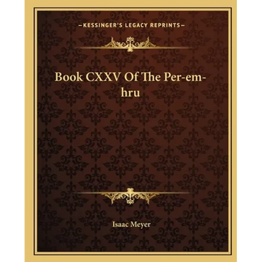 Book CXXV Of The Per-em-hru