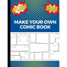 Make Your Own Comic Book: Art and Drawing Comic Strips, Great Gift for Creative Kids Blue