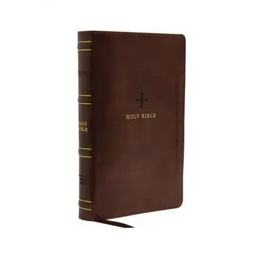 Nrsv, Catholic Bible, Standard Personal Size, Leathersoft, Brown, Comfort Print: Holy Bible