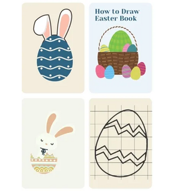 How to Draw Easter Book: Drawing Grid Activity Book for Kids (Easter Things, Bunny, Egg, Basket and Other Cute Stuff)