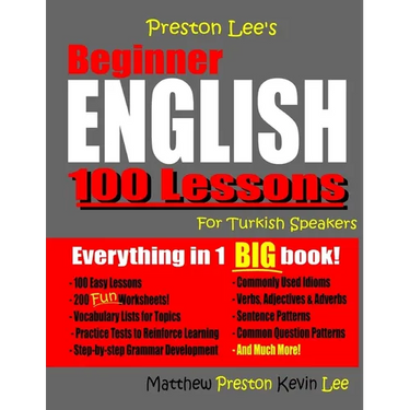 Preston Lee's Beginner English 100 Lessons For Turkish Speakers