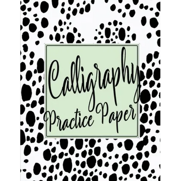 Calligraphy Practice Sheets: Workbook of Slanted Grid Calligraphy Paper Modern Calligraphy Handwriting for Beginners - Black Dots