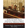 AR 40-10: Health Hazard Assessment Program in Support of the Army Acquisition Process