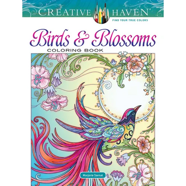 Creative Haven Birds and Blossoms Coloring Book