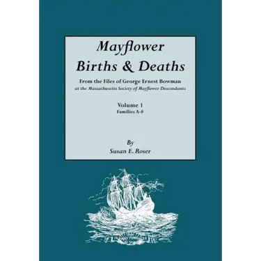 Mayflower Births & Deaths, from the Files of George Ernest Bowman at the Massachusetts Society of Mayflower Descendants. Volume I, Families A-F. Index