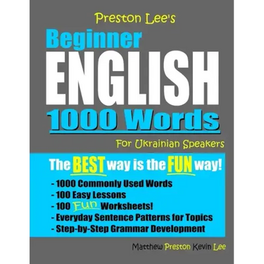 Preston Lee's Beginner English 1000 Words For Ukrainian Speakers