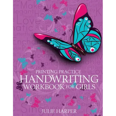 Printing Practice Handwriting Workbook for Girls