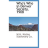Who's Who in Denver Society, 1908