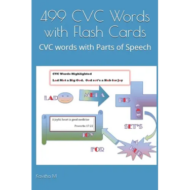 499 CVC Words with Flash Cards: CVC words with Parts of Speech