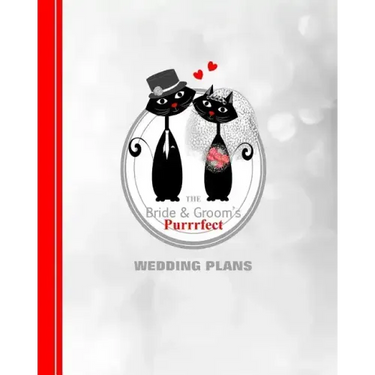 The Bride & Grooms Purrrfect Wedding Plans: Cartoon Cats