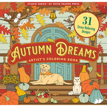 Autumn Dreams Coloring Book - 31 Stress Free Designs (Peforated Pages for Easy Removal)