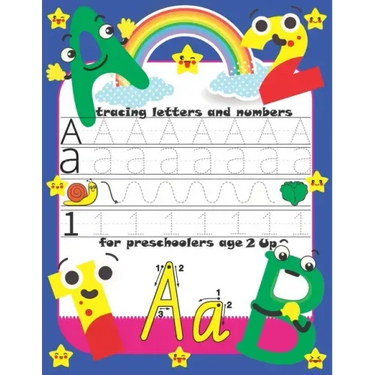 tracing letters and numbers for preschoolers age 2 up: Trace Letters: Alphabet Handwriting Practice workbook for kids-Preschool writing Workbook.110 p
