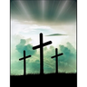 The Cross Christian Inspirational Notebook: 100 Pages 8.5" X 11" Wide Ruled Line Paper