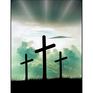 The Cross Christian Inspirational Notebook: 100 Pages 8.5" X 11" Wide Ruled Line Paper