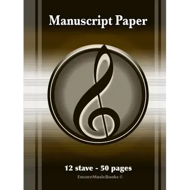 Manuscript Paper (50 Pages - 12 Stave)