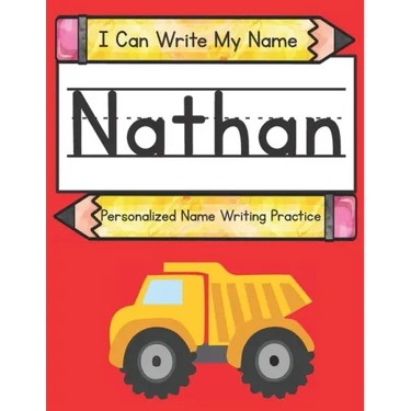 I Can Write My Name: Nathan: Personalized Name Writing Book