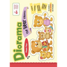 The Bear Family Diorama: Paper toys mini world