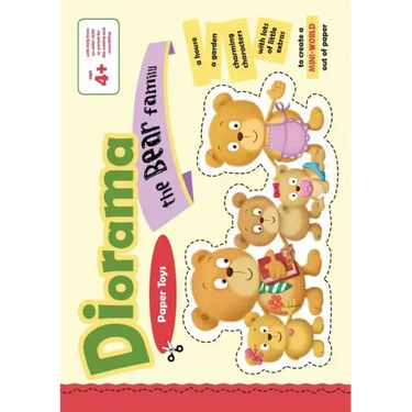 The Bear Family Diorama: Paper toys mini world