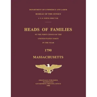 Heads of Families at the First Census of the United States Taken in the Year 1790: Massachusetts