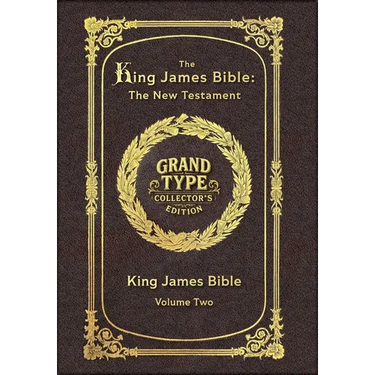 Large Print - The King James Bible - The New Testament, Volume 2 of 2 - Grand Type Collector's Edition - Matte Hardcover with Dust Jacket