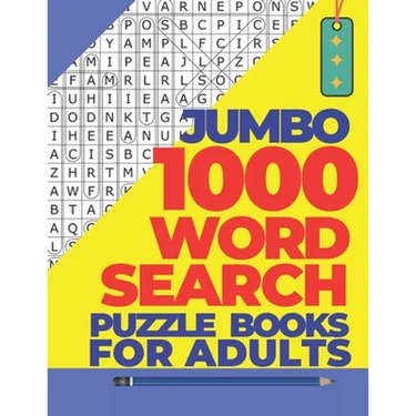 Jumbo 1000 Word Search Puzzle Books For Adults: The Biggest Brain Games Word Search Puzzles