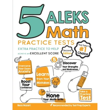 5 ALEKS Math Practice Tests: Extra Practice to Help Achieve an Excellent Score