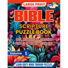 Bible Scripture Puzzles Book: Easy, Inspirational Christian Puzzles of the New Testament
