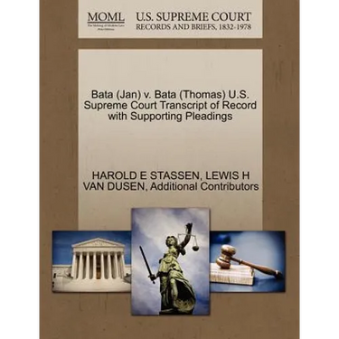 Bata (Jan) V. Bata (Thomas) U.S. Supreme Court Transcript of Record with Supporting Pleadings