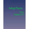 College Physics: Part 1