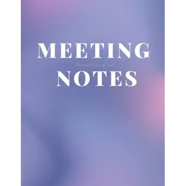 My Boring Meeting Survival Guide and Notes: 8.5x11 Meeting Notebook and Puzzle Book
