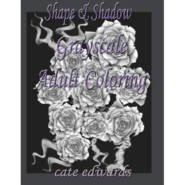 Shape & Shadow Grayscale Adult Coloring: Book 1