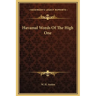 Havamal Words Of The High One