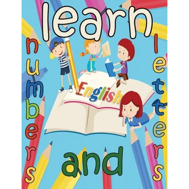 learn numbers and letters: kids book handwriting alphabets tracing letters workbook for children ages 4-6 5-6, ABC print