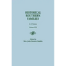 Historical Southern Families. in 23 Volumes. Volume XXI