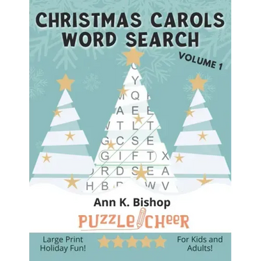 Christmas Carols Word Search, Vol 1: Large Print Holiday Puzzle Fun for Kids and Adults