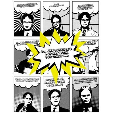 Dwight Schrute's Pop Art Book for Coloring