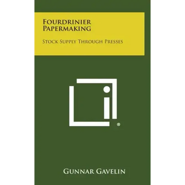 Fourdrinier Papermaking: Stock Supply Through Presses