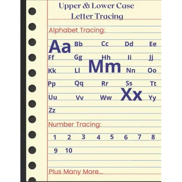 Upper & Lower Case Letter Tracing: Practice pen control, line tracing and coloring.