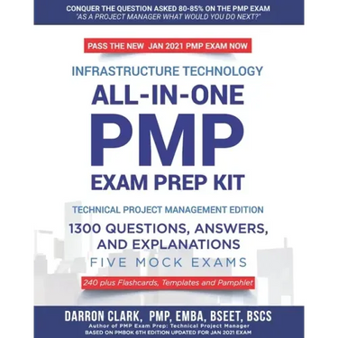 All-In-One PMP(R) EXAM PREP Kit,1300 Question, Answers, and Explanations, 240 Plus Flashcards, Templates and Pamphlet Updated for Jan 2021 Exam: Based