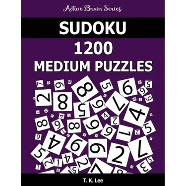 Sudoku 1200 Medium Puzzles: Keep Your Brain Active For Hours