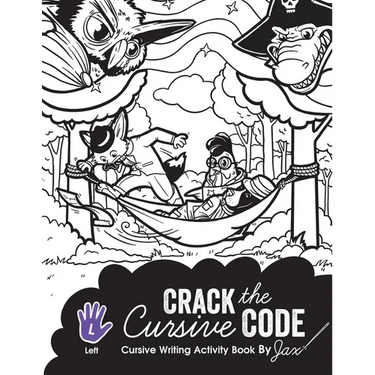 Crack the Cursive Code: Left-Handed Cursive Writing Activity Book